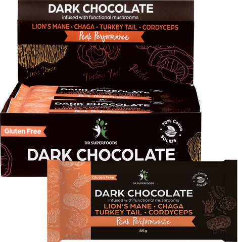 Dark Chocolate Bar Peak Performance 12x85g