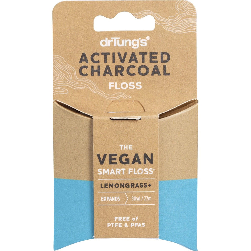 Smart Vegan Dental Floss Activated Charcoal Lemongrass 27m