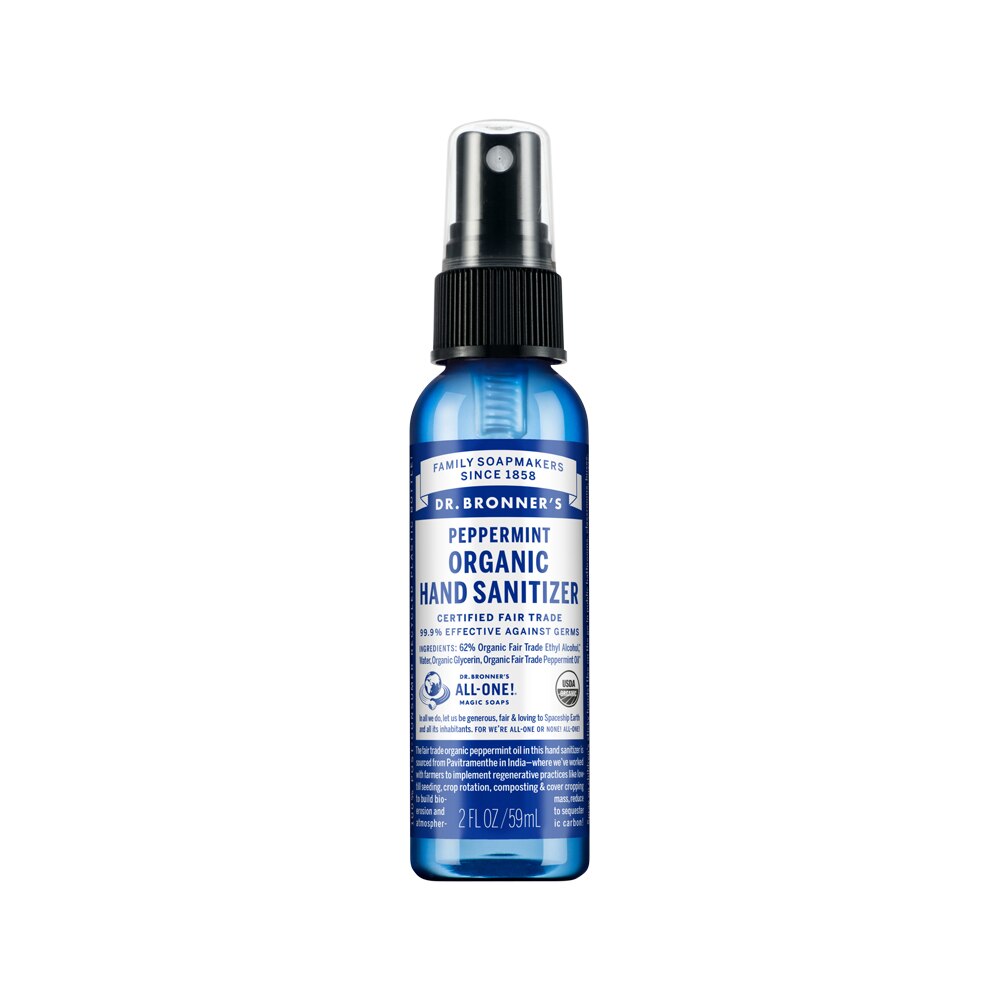 Dr. Bronner's Organic Hand Sanitizer Peppermint 59ml