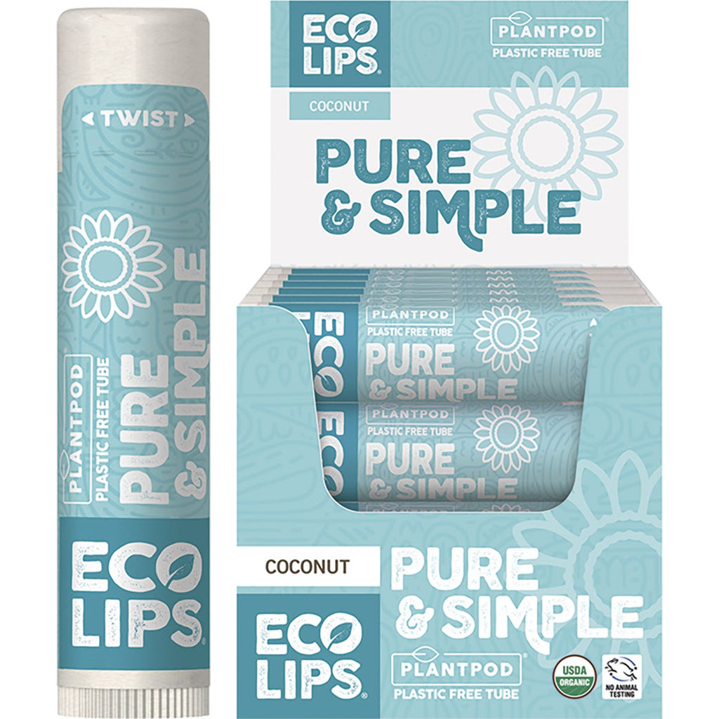 Lip Balm Display Pure & Simple Coconut 24x4.25g