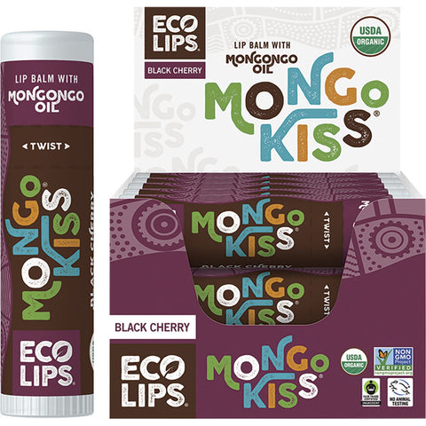 Lip Balm Display Mongo Kiss Black Cherry 15x7g