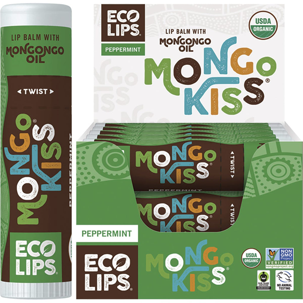 Lip Balm Display Mongo Kiss Peppermint 15x7g