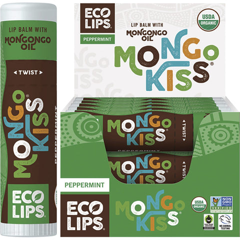 Lip Balm Display Mongo Kiss Peppermint 15x7g