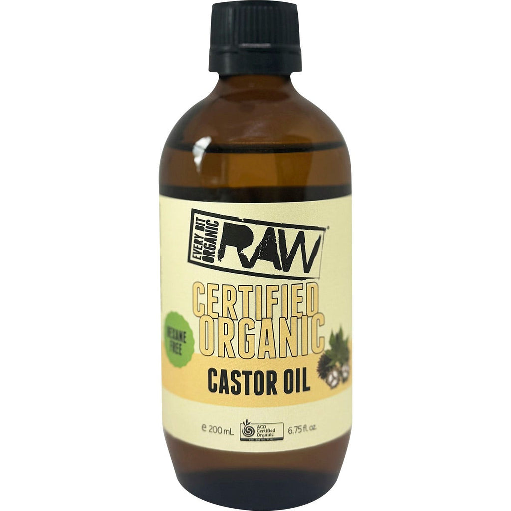 Castor Oil - Amber Glass Bottle 200ml