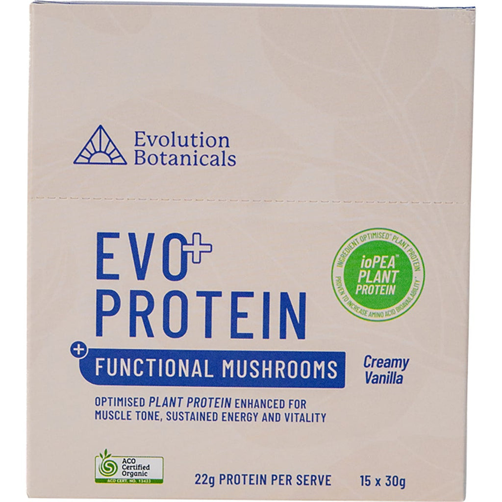 EVO+ Protein Functional Mushrooms Creamy Vanilla 15x30g