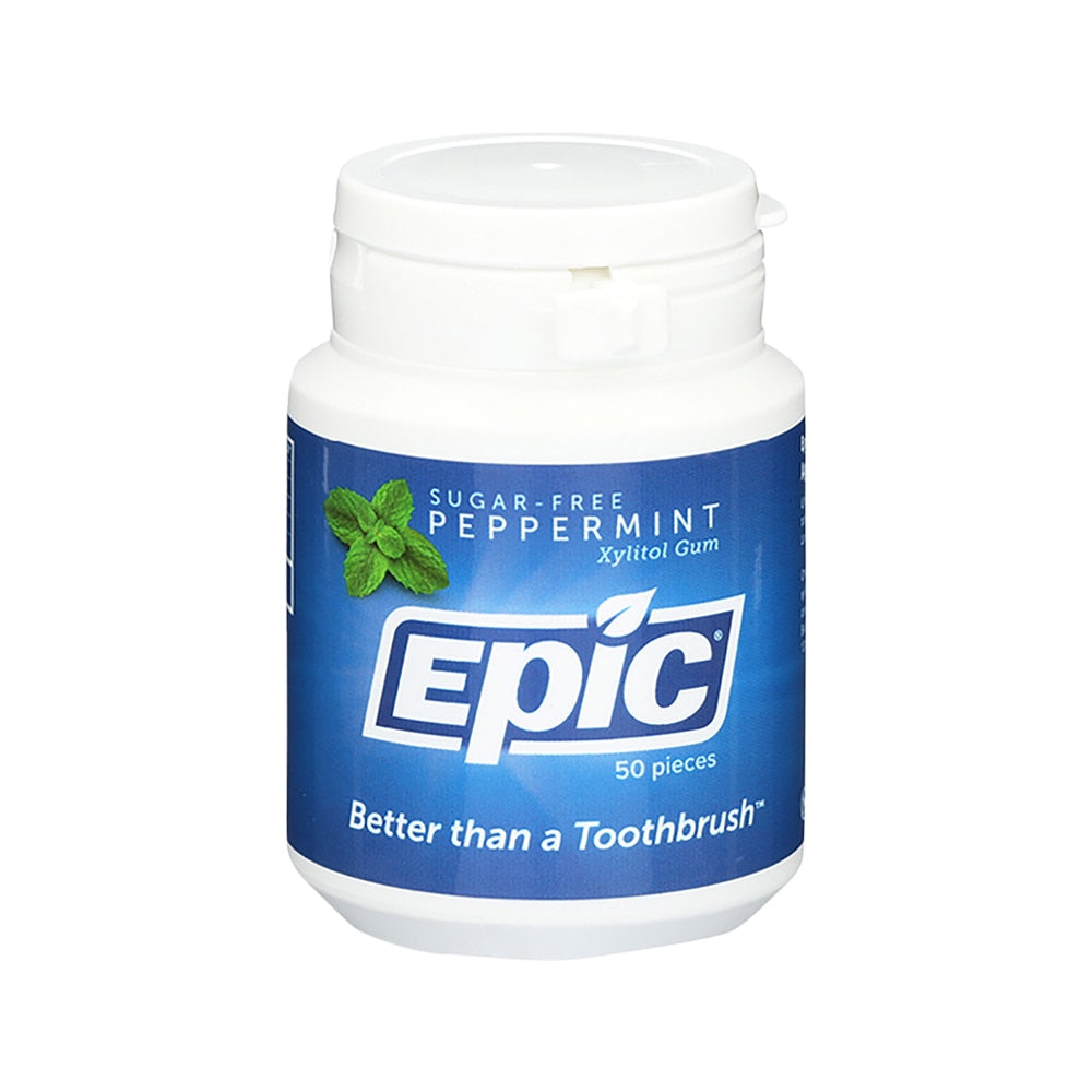 Epic Gum Xylitol Peppermint 50 Piece Tub