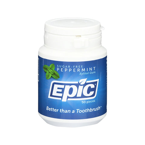 Epic Gum Xylitol Peppermint 50 Piece Tub
