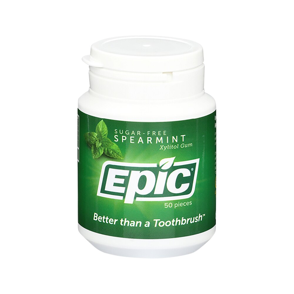 Epic Gum Xylitol Spearmint 50 Piece Tub