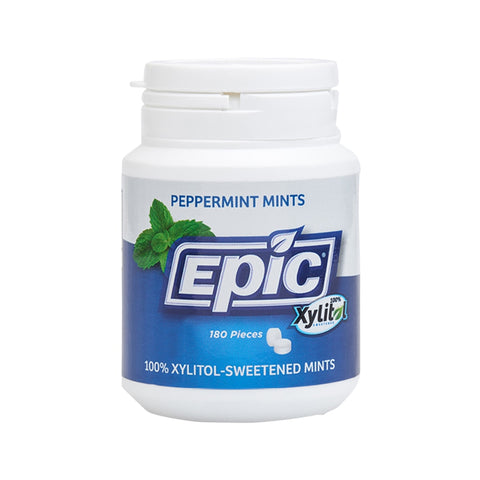 Epic Mints Xylitol Peppermint 180 Piece Tub