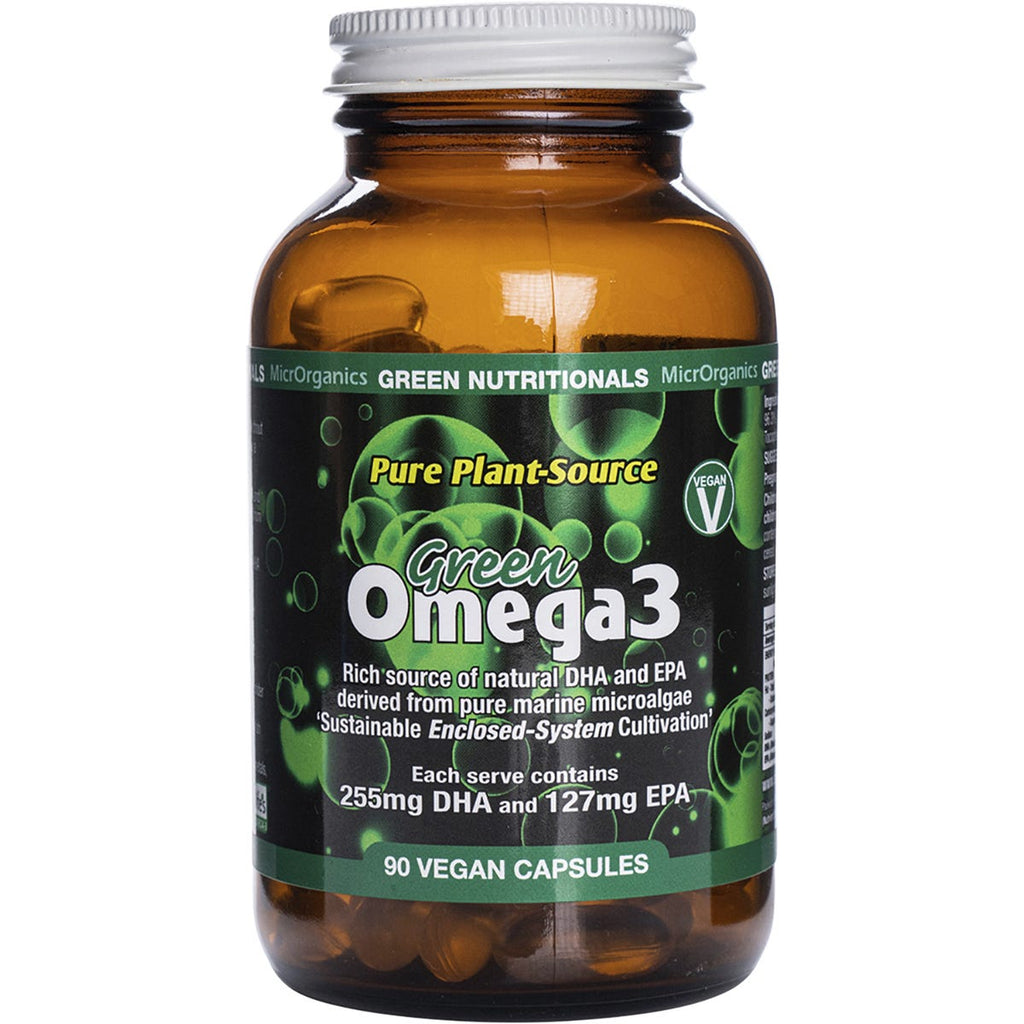 Green Omega3 Vegan Capsules 255mgDHA + 127mgEPA 90 Caps
