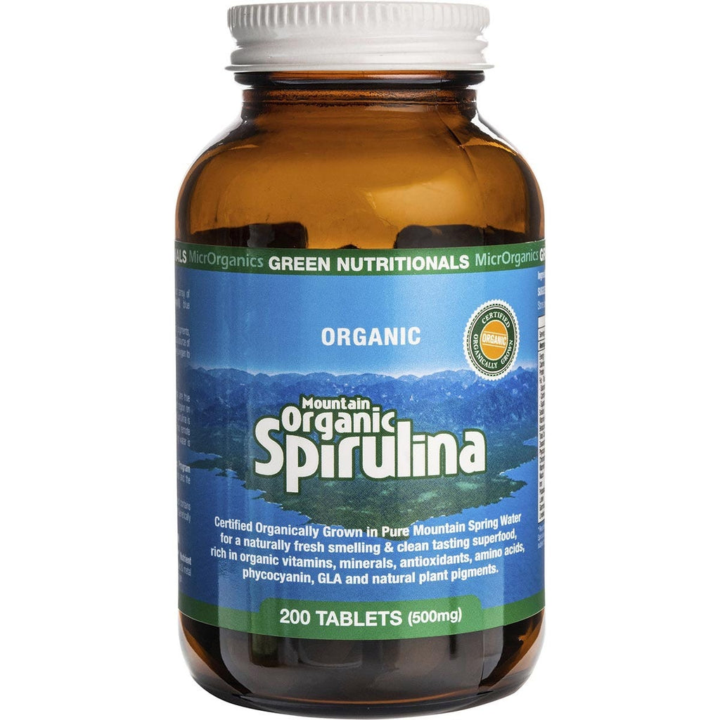 Mountain Organic Spirulina Tablets 500mg 200 Tabs
