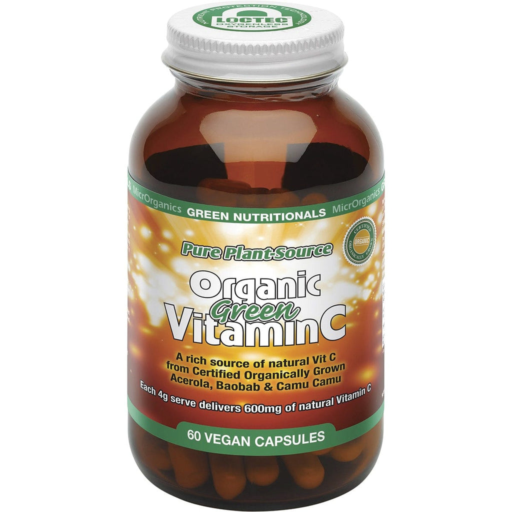 Organic Green Vitamin C Vegan Capsules 600mg 60 Caps