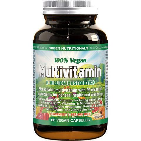 100% Vegan Multivitamin Capsules 60 Caps