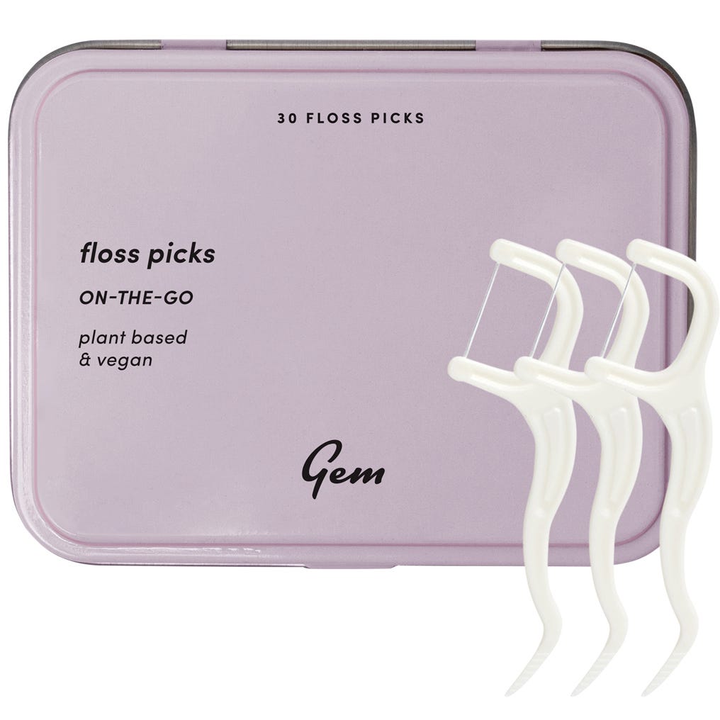 Floss Picks On The Go Tin 30pcs
