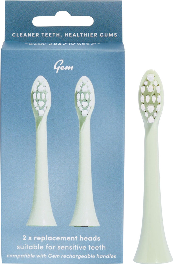 Electric Toothbrush Replacement Heads Mint 2pk