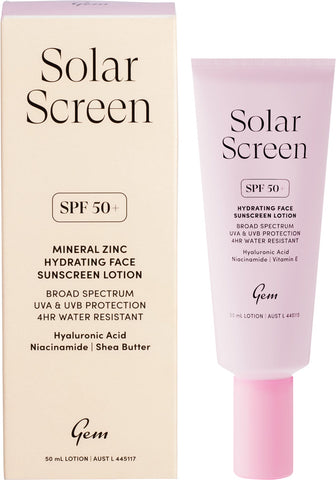 Solar Screen SPF50+ Hydrating Face Sunscreen Lotion 50ml