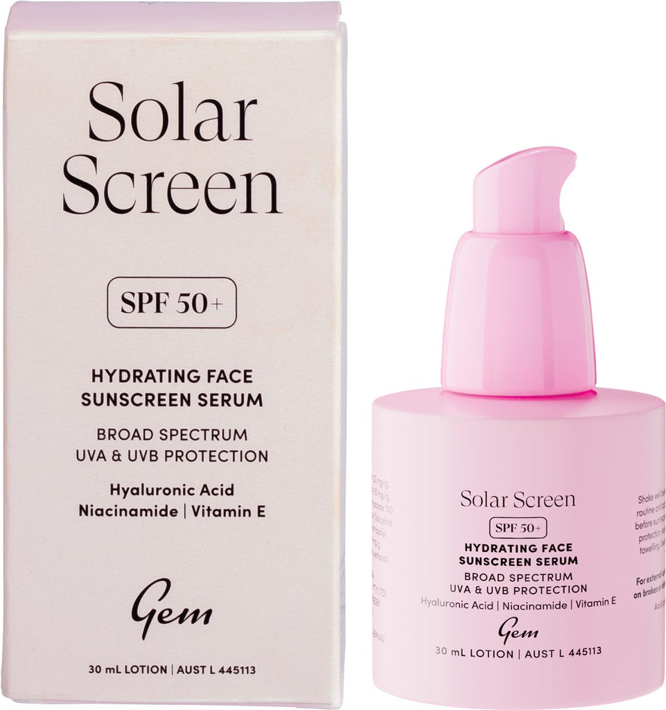 Solar Screen SPF50+ Hydrating Face Sunscreen Serum 30ml