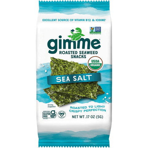 Roasted Seaweed Snacks Sea Salt 6x5g