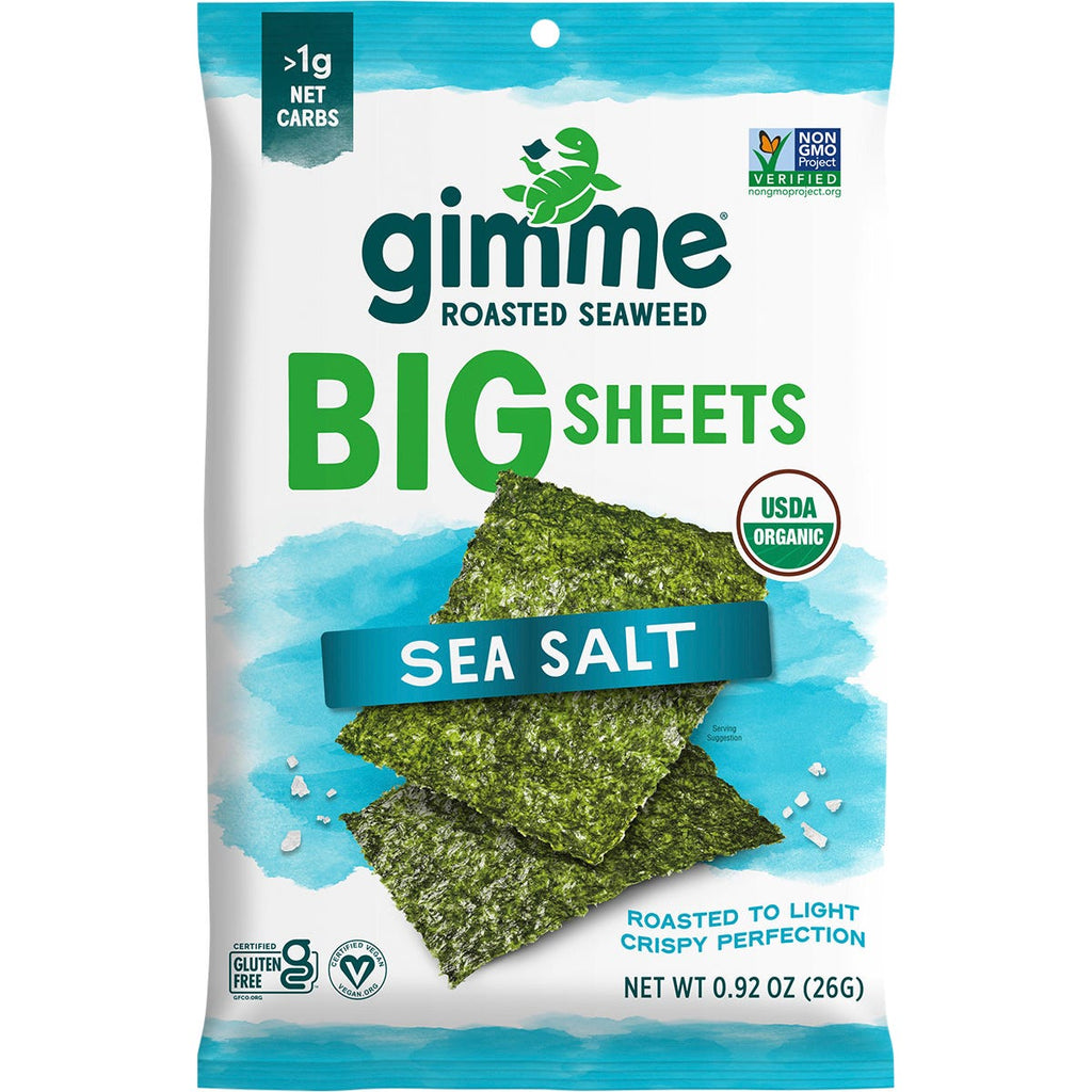 Roasted Seaweed Big Sheets Sea Salt 7 Sheets 26g