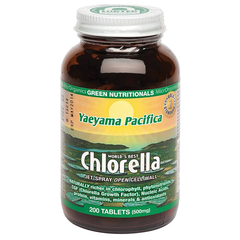 Green Nutritionals Chlorella Yaeyama Pacifica 200t