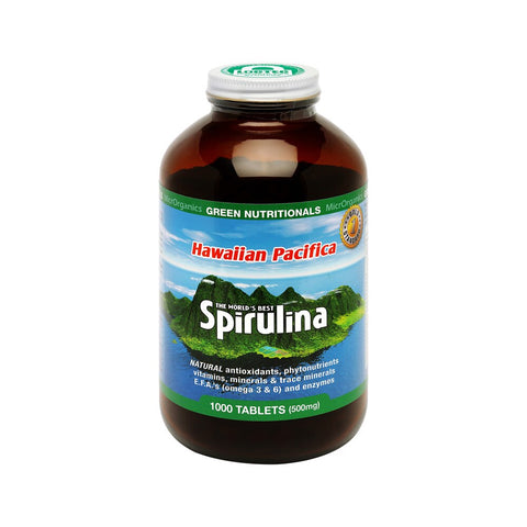 Green Nutritionals Spirulina Hawaiian Pacifica 500mg 1000t
