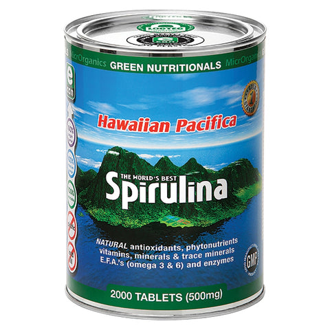 Green Nutritionals Spirulina Hawaiian Pacifica 500mg 2000t