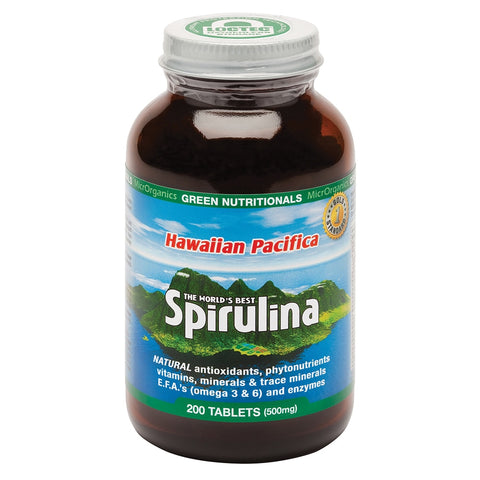 Green Nutritionals Spirulina Hawaiian Pacifica 500mg 200t