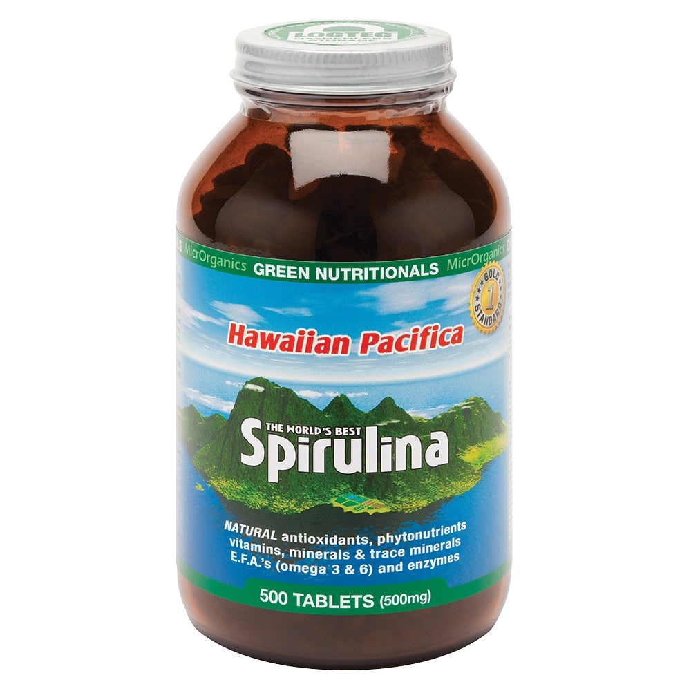 Green Nutritionals Spirulina Hawaiian Pacifica 500mg 500t