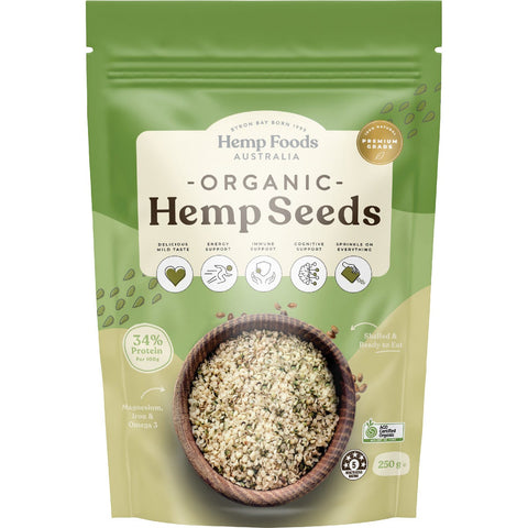 Organic Hemp Seeds Hulled 250g