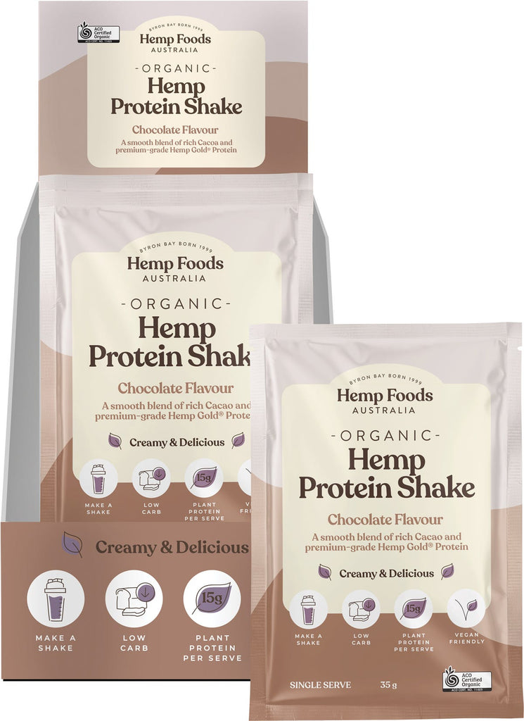 Organic Hemp Protein Shake Chocolate 7x35g