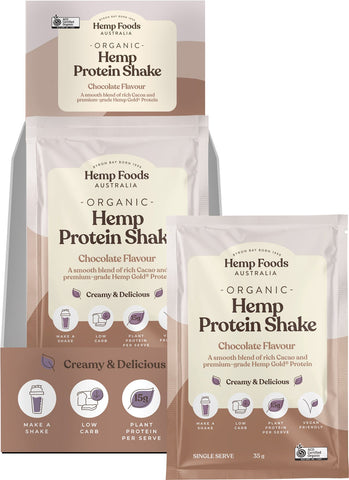 Organic Hemp Protein Shake Chocolate 7x35g