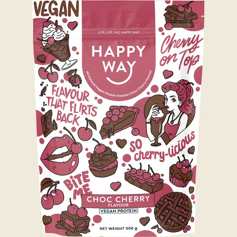 Vegan Protein Powder Choc Cherry 500g