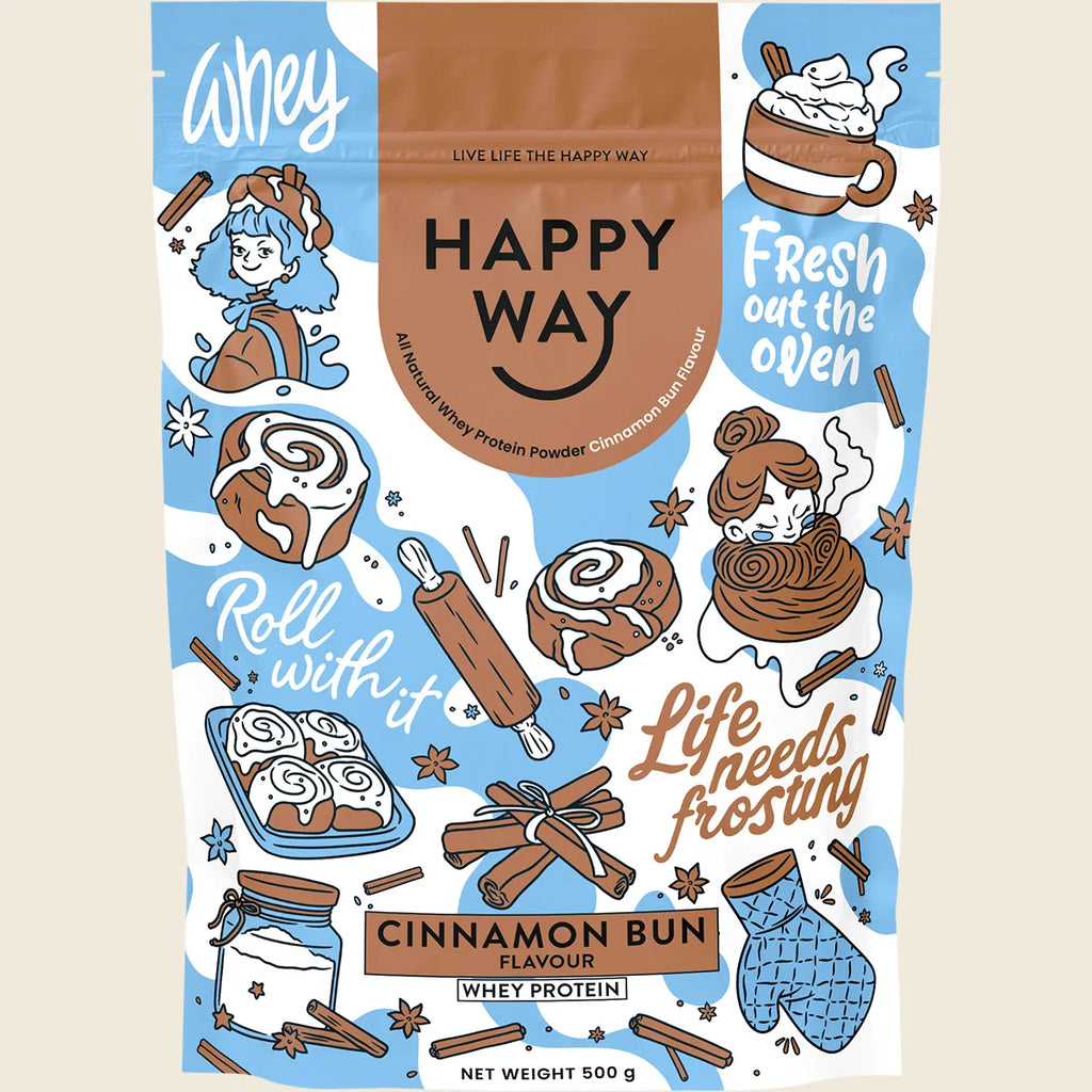 Whey Protein Powder Cinnamon Bun 500g