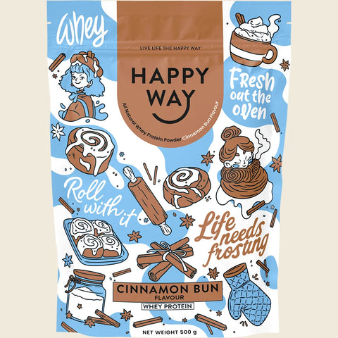Whey Protein Powder Cinnamon Bun 500g