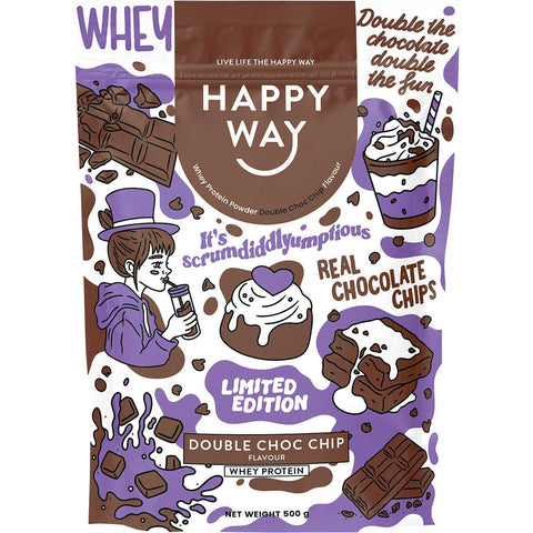 Whey Protein Powder Double Choc Chip 500g