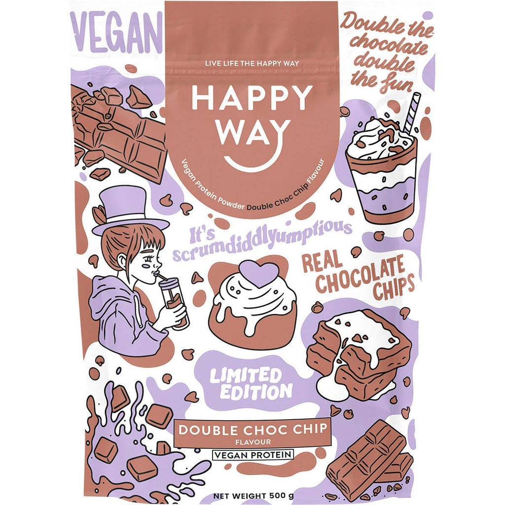 Vegan Protein Powder Double Choc Chip 500g