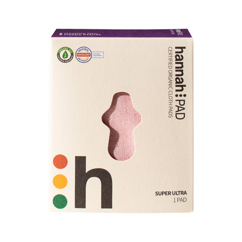 Hannah Pad Org Cotton Reusable Cloth Pad Super Ultra