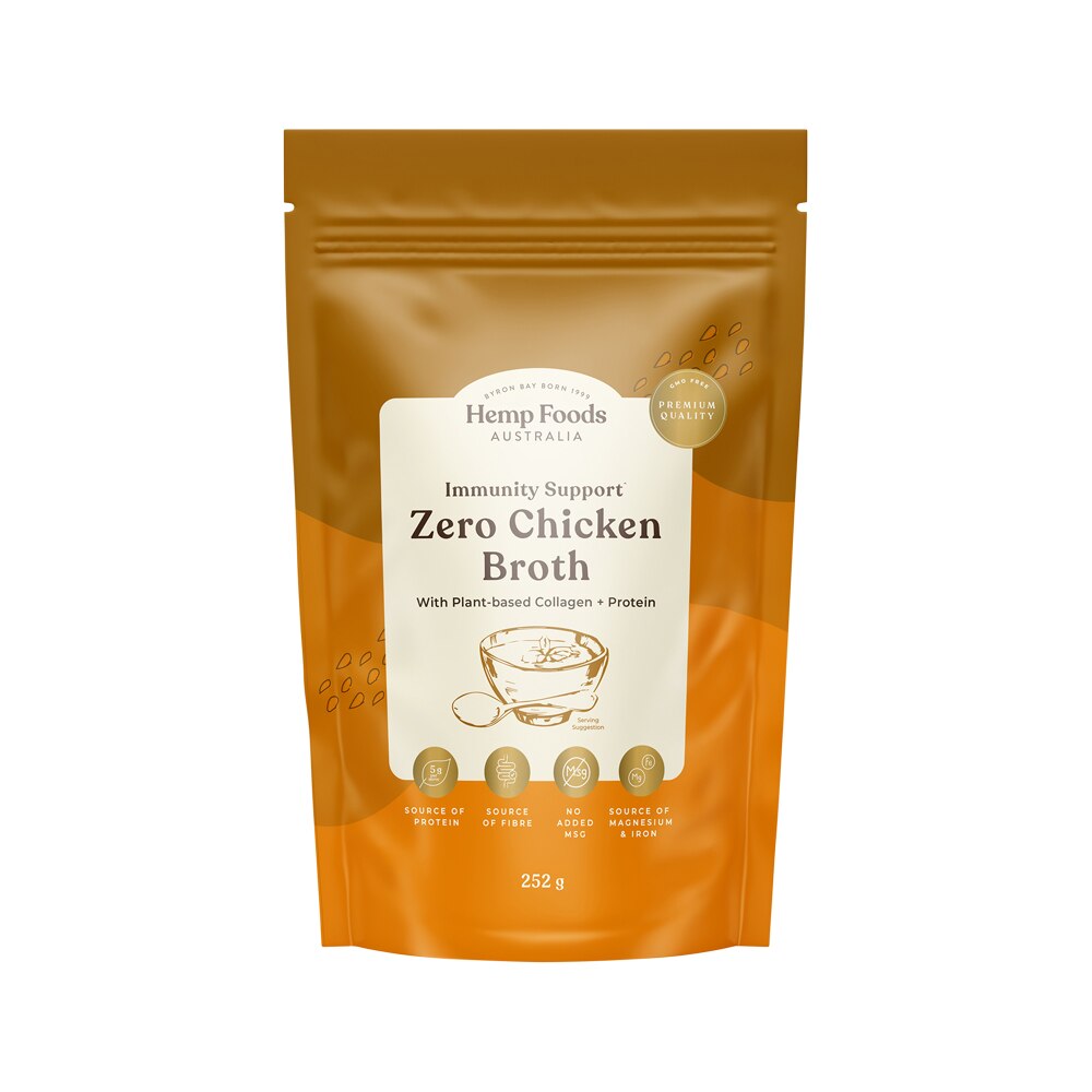 Hemp Foods Aust Broth Zero Chicken Immunity Support 252g