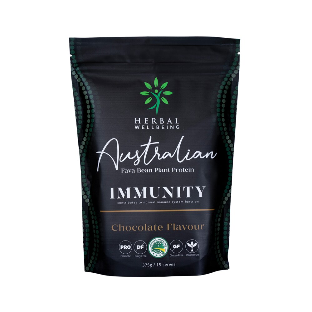 Herbal Wellbeing Plant Protein Immunity Chocolate 375g