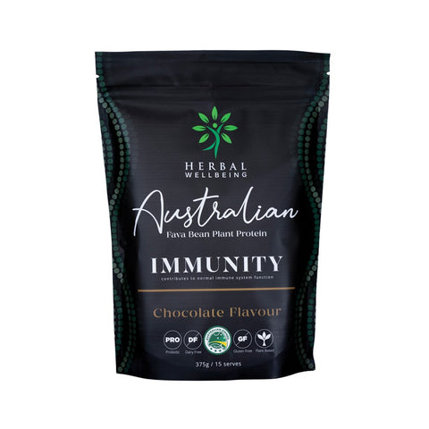 Herbal Wellbeing Plant Protein Immunity Chocolate 375g