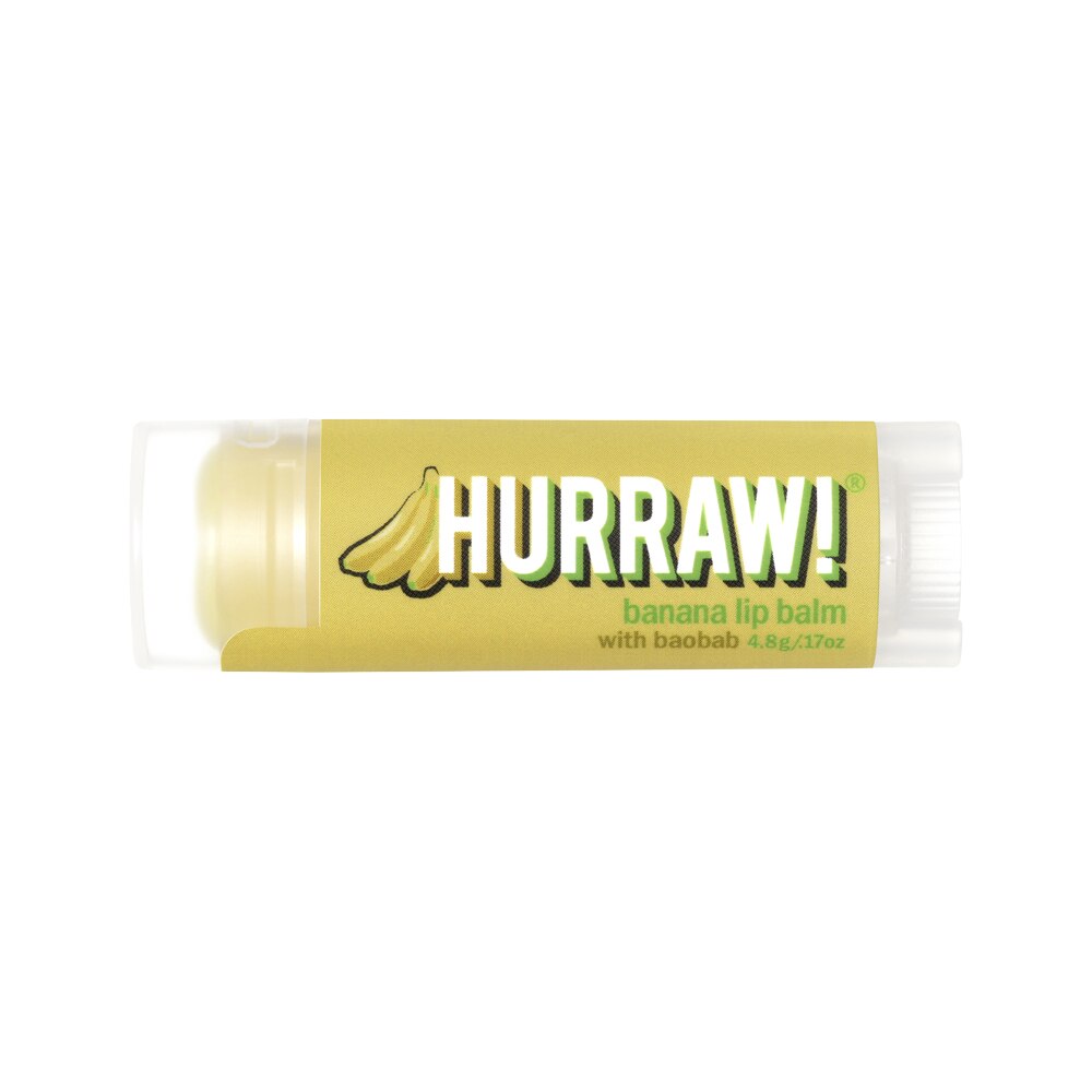 Hurraw! Org Lip Balm Baobab Banana 4.8g