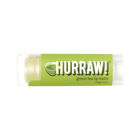 Hurraw! Org Lip Balm Green Tea 4.8g
