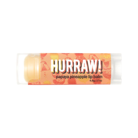 Hurraw! Org Lip Balm Papaya Pineapple 4.8g