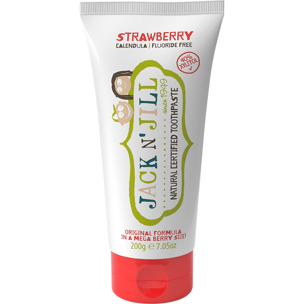 Toothpaste Children Strawberry Fluoride Free 6x200g