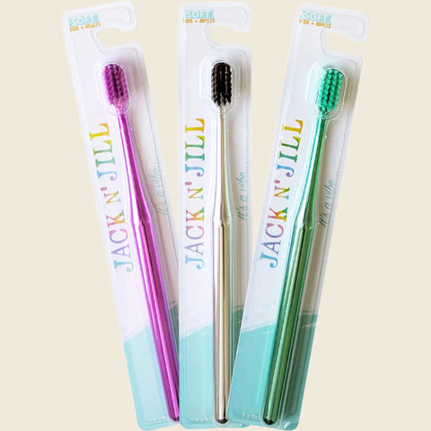 Toothbrush Kids & Adults Chrome Soft x8