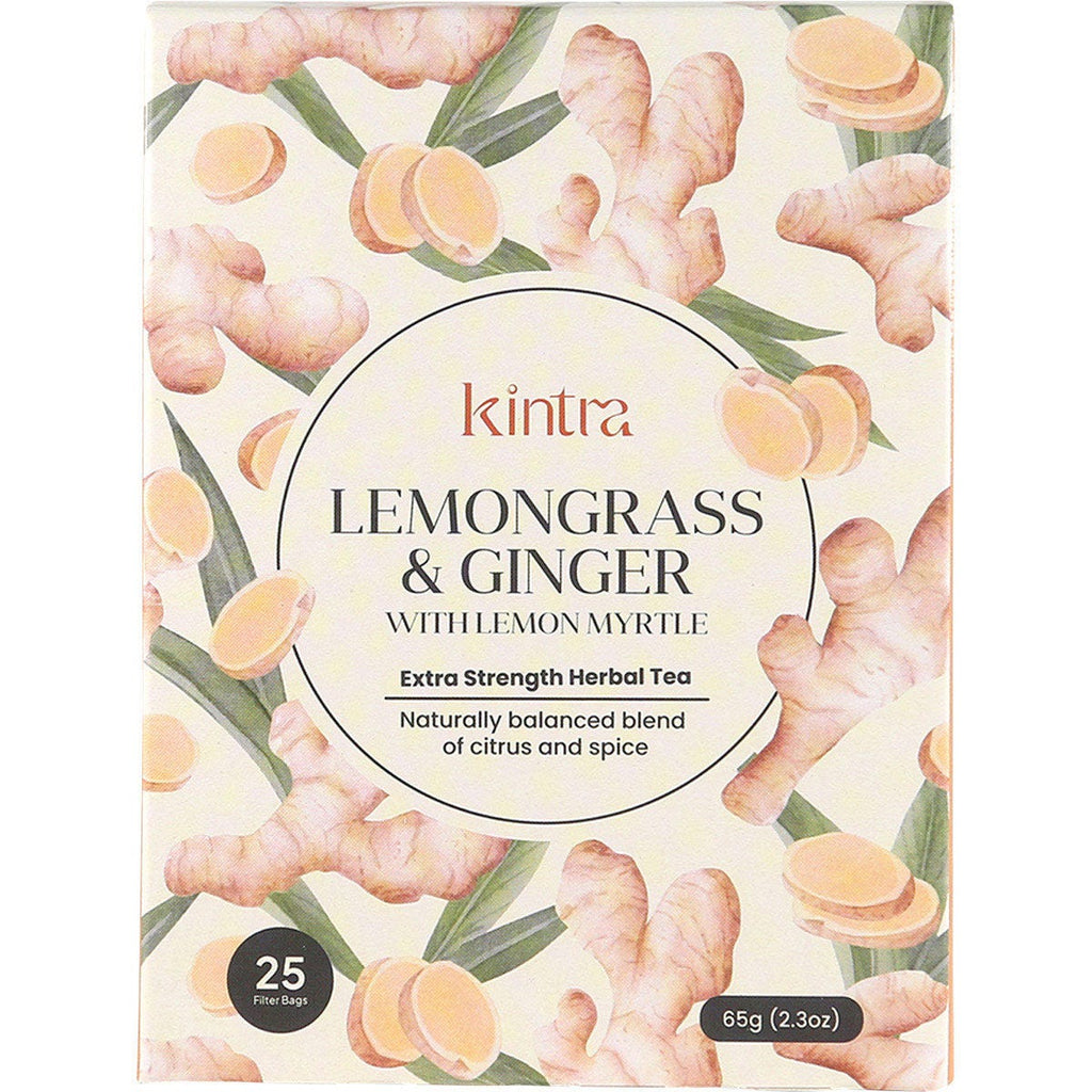 Herbal Tea Bags Lemongrass & Ginger with Lemon Myrtle 25pk