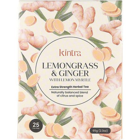 Herbal Tea Bags Lemongrass & Ginger with Lemon Myrtle 25pk
