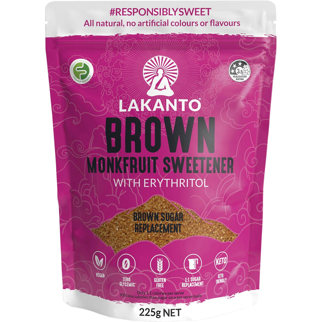 Brown Monkfruit Sweetener Brown Sugar Replacement 225g