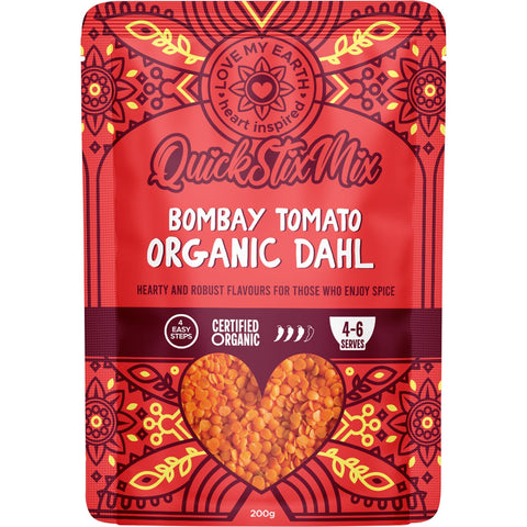 Quick Stix Mix Organic Dahl Bombay Tomato 200g