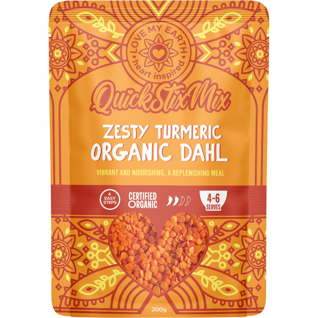 Quick Stix Mix Organic Dahl Zesty Turmeric 200g